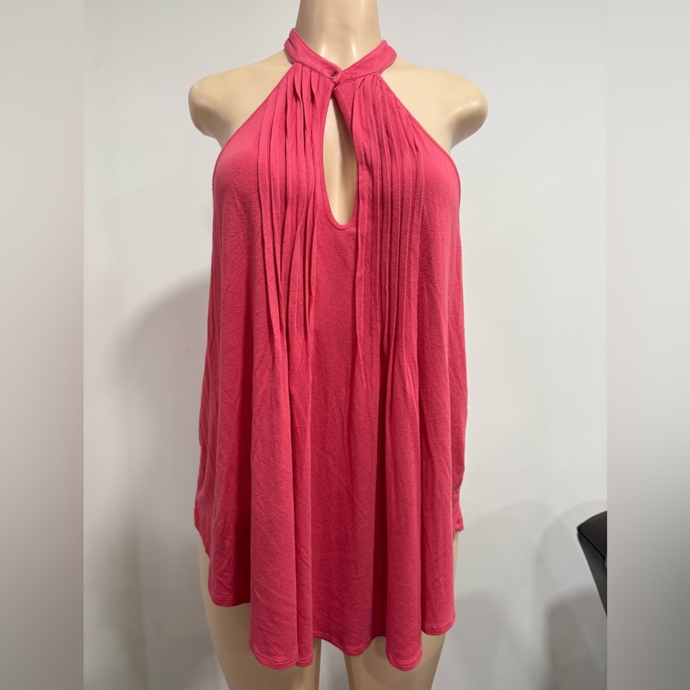 Free People Elegant Pink Halter Top Size Large
